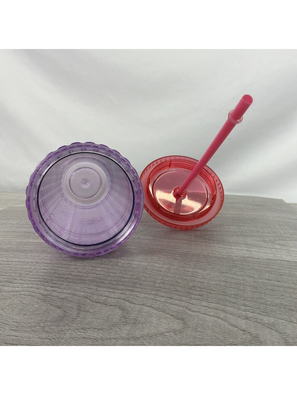 Dunkin' Pink Purple Grid Studded Acrylic Tumbler Cold Cup 24oz - Picture 9 of 9